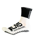 Anti Slip Black and White Grip sock