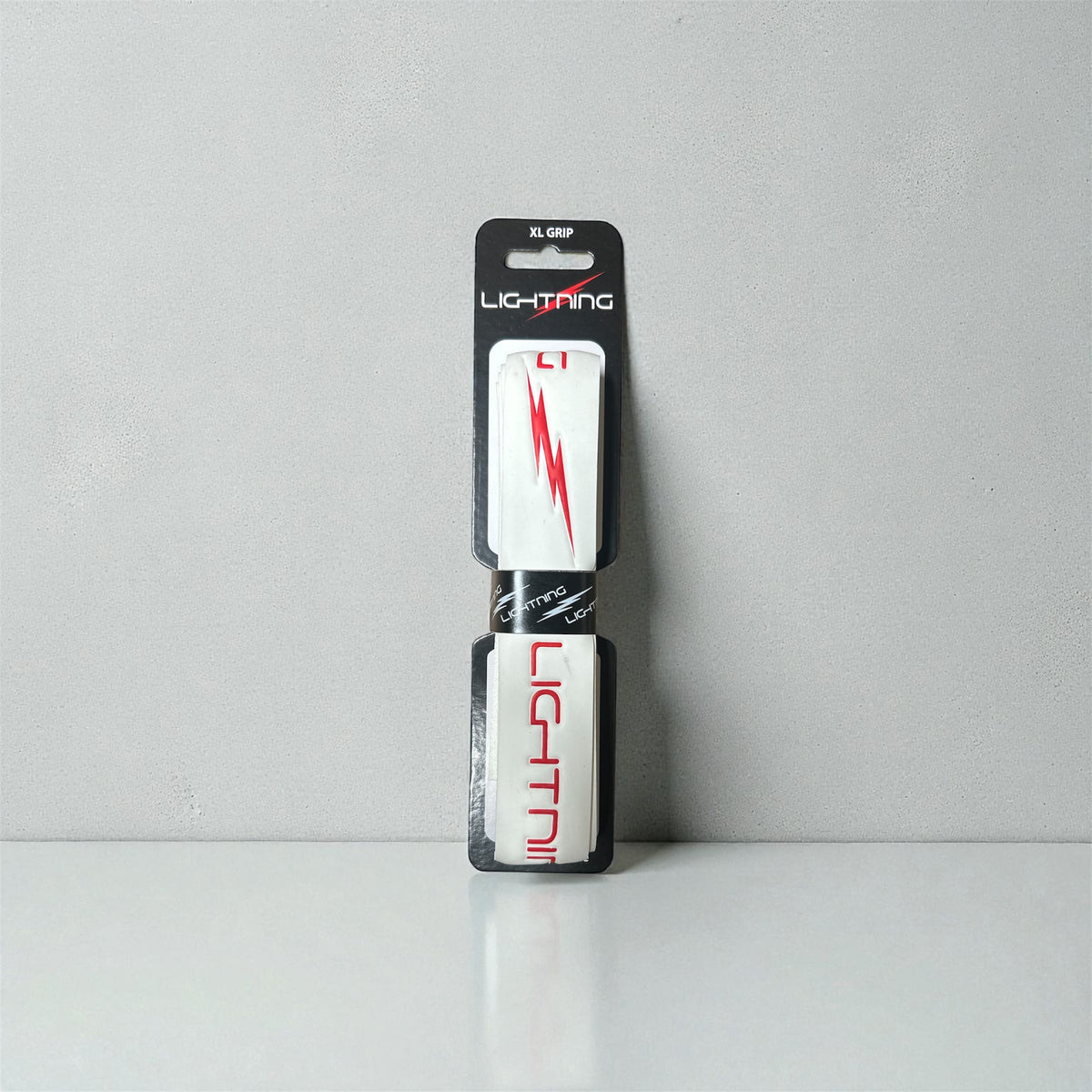 White and Red Lightning Grip XL