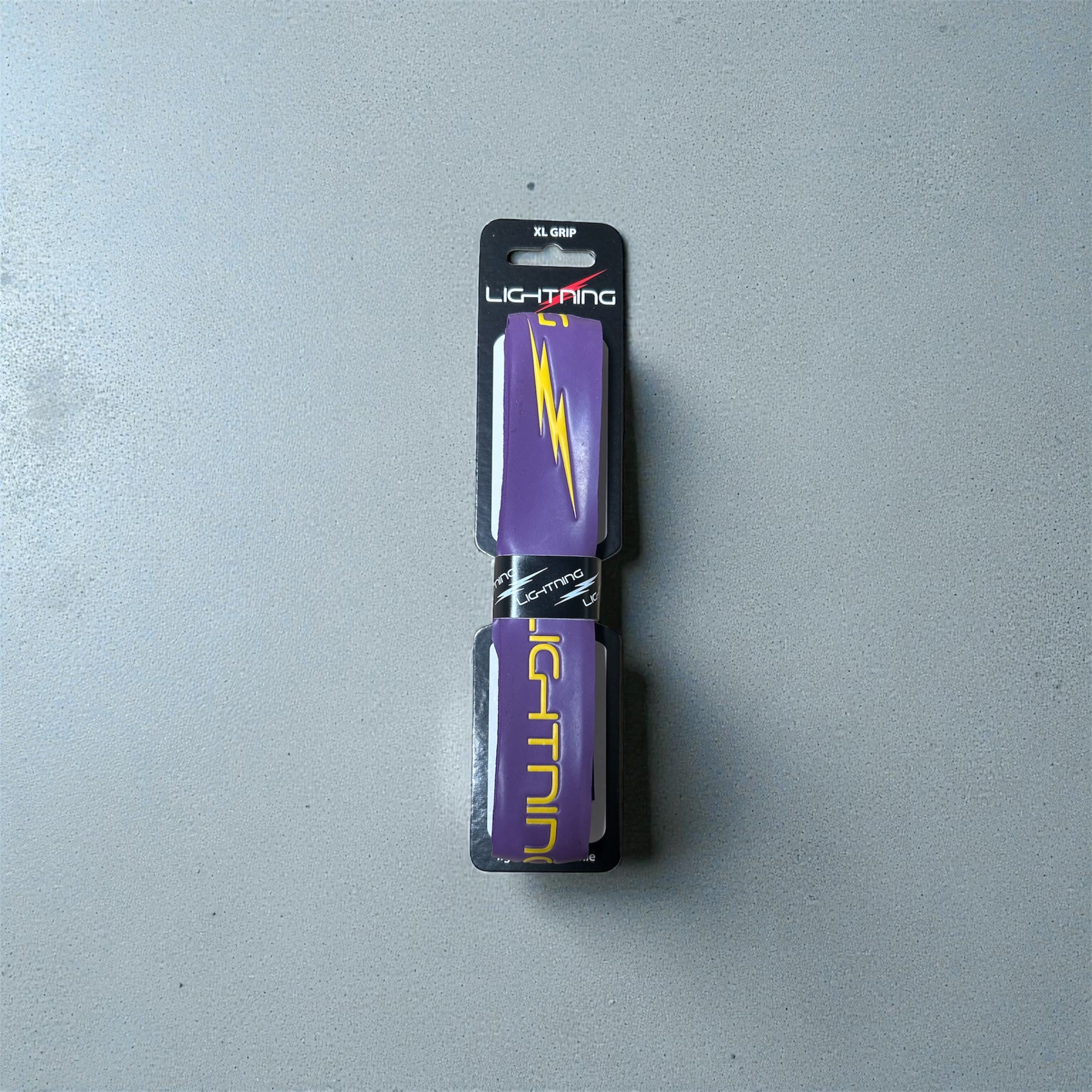 Purple and Gold Lightning Grip Xl