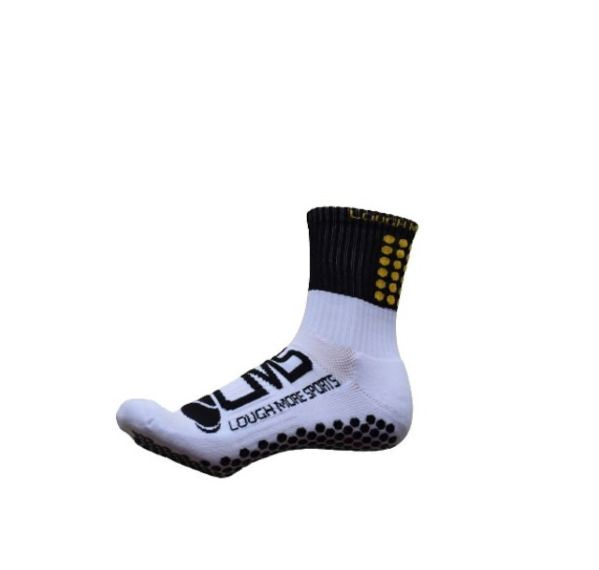 Anti Slip Black and Gold Grip socks