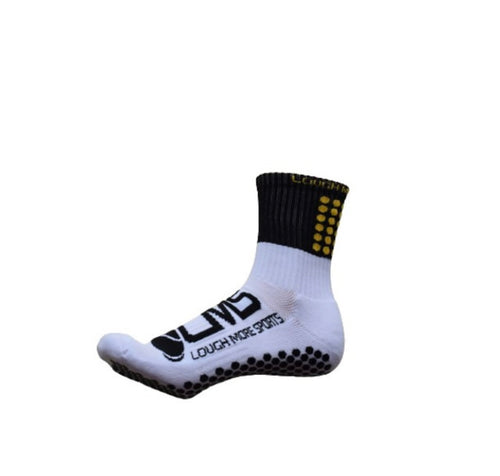 Anti Slip Black and Gold Grip socks