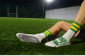 Green and Yellow Hooped Anti Slip Gripsocks